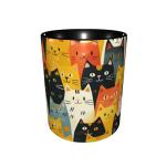 wiuurs Cat Coffee Mug 11OZ Funny Ceramic Tea Cup Kitchen Decor Novelty Mugs for Home Office Travel