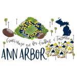 Swig Life 22oz Travel Mug, Insulated Tumbler with Handle and Lid, Travel Coffee Mug, Cup Holder Friendly, Stainless Steel 22 oz Tumbler, Reusable Insulated with Lid (Saturdays in Ann Arbor)