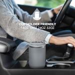 Ideus Insulated Tumbler with Lid and Straw 24 oz, Stainless Steel Double-Wall Vacuum Leak-Proof Travel Coffee Mug, Cup Holder Friendly, Ultimate Gray