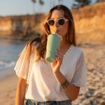 Ideus Insulated Tumbler with Lid and Straw 24 oz, Stainless Steel Double-Wall Vacuum Leak-Proof Travel Coffee Mug, Cup Holder Friendly, Ultimate Gray