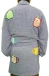 Tyler Durden Coffee Mugs Bath Robe - Fran Fine Debra Barone Daphne Moon Costume - Plush Soft Adult Mens Womens Loungewear Bathrobe - 90s Movie TV Show Fan Halloween Cosplay Gift