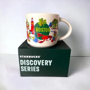 Starbucks Discovery Series Boston Ceramic Coffee Mug, 14 oz – City-Inspired Collectible with Historic Landmark Artwork, Dishwasher Safe