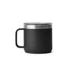 YETI Rambler 14 oz Ceramic Lined Stackable Mug, Vacuum Insulated, Stainless Steel with MagSlider Lid, Black