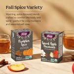 Yogi Tea - Fall Spice Variety Sampler Pack - 16 Tea Bags Per Pack (4 Pack) - Limited Edition Tea Sampler - Herbal Caffeine-Free Teas - Includes 2 Spiced Apple Chamomile & 2 Pumpkin Spice