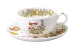 Noritake T97285A/4660-2 Milk Tea Cup & Saucer, 11.8 fl oz (325 cc), My Neighbor Totoro, Dandelion, Microwave Safe, 1 Guest, Bone China