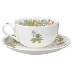 Noritake T97285A/4660-2 Milk Tea Cup & Saucer, 11.8 fl oz (325 cc), My Neighbor Totoro, Dandelion, Microwave Safe, 1 Guest, Bone China
