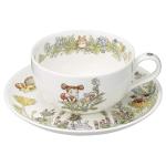 Noritake T97285A/4660-2 Milk Tea Cup & Saucer, 11.8 fl oz (325 cc), My Neighbor Totoro, Dandelion, Microwave Safe, 1 Guest, Bone China