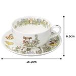Noritake T97285A/4660-2 Milk Tea Cup & Saucer, 11.8 fl oz (325 cc), My Neighbor Totoro, Dandelion, Microwave Safe, 1 Guest, Bone China