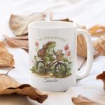 Cute Frog Coffee Mugs, Personalized Name Animal Tea Cups, The Frog Whisperer Ceramic Cups, Customized Green Frog Travel Mugs, Frog Themed Gifts, Frog Accessories, Unique Animal Gift