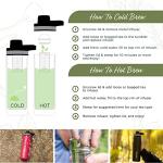 The Tea Spot Steepware Tea Tumbler and Thermos, 22oz, Tea Bottle with tea infuser for loose leaf tea or iced coffee, Sleek Double Wall Tumbler & Insulated Travel Bottle - Olive