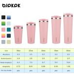 BJPKPK 22oz Tumbler With lid And Straw Stainless Steel Travel Coffee Mug Insulated Tumblers Cups,Light Pink