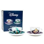 Disney Alice In Wonderland Mad Hatter Bone China Teacup and Saucer, Set of 2 | Tea Party With Coffee, Espresso, Mocha