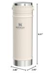 Stanley Travel Mug with Integrated French Press 16 oz | 5 Minute Brew, 4 Hours Hot, Leakproof Lid | Mesh Filter for Coffee Grounds | Insulated Stainless Steel Coffee Maker | BPA-Free | Cream Gloss