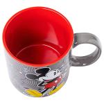 Silver Buffalo Disney Mickey Mouse Pattern Vintage Ceramic Coffee Mug, 20 Ounces