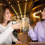 ASANMEYO 2 Pcs 24 oz Glass Cups With Bamboo Lids and Straws & 2 Airtight Lids, Reusable Smoothie Cups Mason Jar Drinking Glasses Iced Coffee Cups Glass Tumbler for Bubble Tea, Juice, Gift