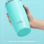 Swig Life 22oz Insulated Tumbler, Travel Coffee Tumbler with Lid, Cup Holder Friendly Travel Coffee Mug, Stainless Steel, 22 oz Tumblers, Reusable Insulated Mug with Lid (Sweet Pea)