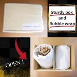 LOVE LOVE JAPAN Japanese Tea Cups Sushi-Yunomi Mino Ware With Bamboo Coaster (Set of 2) (Squid-Octopus Tuna)