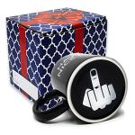 Funny Coffee Mug for Men and Women - Have A Nice Day Mug Middle Finger Bottom Cup | Funny White Elephant Gag Gifts for Adults Inappropriate - Novelty Coffee Mugs Cups, Work Mugs, Office Gift (11 oz)