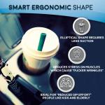 HotSips Reusable Straws + Travel Case – Safe for Coffee, Tea & All Beverages – Soft Yet Rigid BPA-Free – Oval Lip-Friendly Design – 2 Small & 2 Medium for 8–20 oz Cups – Made in USA