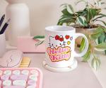 Silver Buffalo Sanrio Hello Kitty Peek-A-Boo Hearts Ceramic Mug | Coffee Cup For Tea, Espresso, Cocoa | Holds 12 Ounces