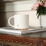 COLLECTIVE HOME - Monogram Ceramic Mugs, 15 oz Golden Initial Coffee Cups, Elegant Alphabet Tea Mugs, Elegant Personalized Mug with Gift Box, Luxurious Cups for Office and Home (e)