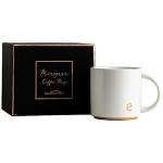 COLLECTIVE HOME - Monogram Ceramic Mugs, 15 oz Golden Initial Coffee Cups, Elegant Alphabet Tea Mugs, Elegant Personalized Mug with Gift Box, Luxurious Cups for Office and Home (e)