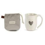 Thankful Heart Cream Inspirational 16 ounce Ceramic Stoneware Coffee Mug