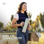 Simple Modern 36oz Insulated Hot Beverage Bottle with 2 Mugs | Travel Coffee Thermos for Hot Drinks | Twist and Pour Top | Commute, Travel, and Picnic Friendly | Roam Collection | Graphite