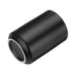 HARFINGTON Japanese Ceramic Tea Cups 8oz / 240ml Simple Solid Color No Handle Ceramic Tea Mugs Matte Glazed Cylindrical Cup for Matcha Tea Wine Black Tea Coffee Drinks, Black