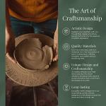 ALWAYS AZUL POTTERY Bearwrap 14 Oz. Mug in Seamist Glaze - Handmade Ceramic Coffee Mug - Stylish and Unique Handcrafted Artistic Drinkware - Polished Clay Cups, Great for Coffee, Tea, and Art Lovers