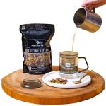 Pure And Easy Tea, Glass Tea Infuser Mug with Lid - Modern Borosilicate Filter Steeping Cup, Plastic-Free, Purest Brew for Loose Leaf Lovers, 400 mL/13.5 oz