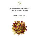 Pure And Easy Tea, Glass Tea Infuser Mug with Lid - Modern Borosilicate Filter Steeping Cup, Plastic-Free, Purest Brew for Loose Leaf Lovers, 400 mL/13.5 oz