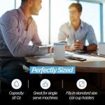 Copco Desk Mug 16 oz - Durable BPA-Free, Double-Wall Insulation for Hot & Cold Drinks, Microwave & Dishwasher Safe, Ideal for Office, Home, Travel - Spill-Resistant Reusable Mug (Teal)