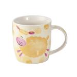 SPOTTED DOG GIFT COMPANY Farm Coffee Mugs, Animal Mug Set of 4 with Cow Sheep Horse Pig Designs, Cute Ceramic Tea Cups, Microwave Dishwasher Safe, Farmhouse Kitchen Decor Gifts for Women - 12oz