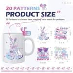 AFRITEE UV DTF Cup Wraps - 20 Sheets Pop Music Uvdtf Tumbler Wrap for 16 oz Glass Coffee Mug, Good Vibes Only Inspirational Music Merch Transfer Stickers DIY Water Bottle Crafts Decor Gifts for Fans