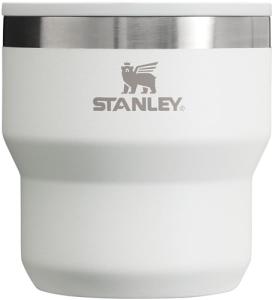 STANLEY Stay-Hot Stacking Camp Cup 10 oz | Press In Drink Through Lid | Cup for Coffee, Tea and Drinks | Insulated Stainless Steel Coffee Mug | BPA-Free | Pale Pebble