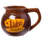 Silver Buffalo Gilmore Girls Luke's Diner Coffee Pot Ceramic 3D Sculpted Mug, 20 Ounces