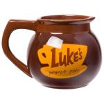 Silver Buffalo Gilmore Girls Luke's Diner Coffee Pot Ceramic 3D Sculpted Mug, 20 Ounces