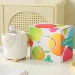 Yuwu 17oz Cat Mug with Tea Bag Holder & Spoon – Cute Ceramic kitty Coffee Cup Gift for Cat Lovers, Women, Girls – Tea Mug for Birthday, Christmas, Valentine’s Day (white)