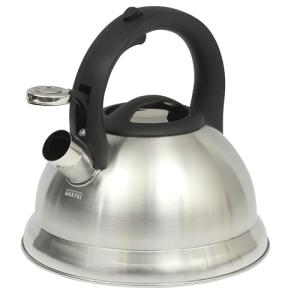 Mr. Coffee Hartbay Large 2.4 Quart Stainless Steel Whistling Tea Kettle