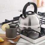 Mr. Coffee Hartbay Large 2.4 Quart Stainless Steel Whistling Tea Kettle