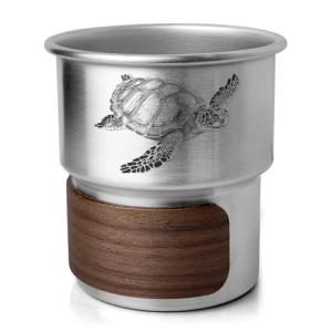 Jutasty Funny Stainless Steel Outdoor Adventurers Cup, Camping Hiking Backpacking Cup, Portable Camping Travel Coffee Cup Mug for Early Morning Coffee Cold Beverages, Animal Theme Turtle, 9.5oz(280ml)