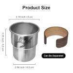 Jutasty Funny Stainless Steel Outdoor Adventurers Cup, Camping Hiking Backpacking Cup, Portable Camping Travel Coffee Cup Mug for Early Morning Coffee Cold Beverages, Animal Theme Turtle, 9.5oz(280ml)