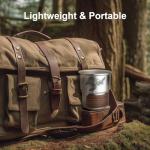 Jutasty Funny Stainless Steel Outdoor Adventurers Cup, Camping Hiking Backpacking Cup, Portable Camping Travel Coffee Cup Mug for Early Morning Coffee Cold Beverages, Animal Theme Turtle, 9.5oz(280ml)