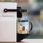 MUGKISS Cute Color Changing Coffee Mug 11 oz, Magic Animal Ceramic Tea Cup with Zoo Design - Funny Heat Activated Gift for Women & Kids, Reveals Animals When Hot