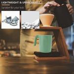 PYRMONT Wheat Straw Cups-Mug Set of 6,Unbreakable Kids Mugs,Reusable Plastic Cup with Handles,16 oz Mug Set for Coffee,Camping,Picnic,Drinking Cups Stackable,BPA-Free,Dishwasher Safe