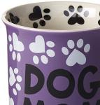 Enesco 4026112 Our Name is Mud “Dog Mom” Stoneware Mug, 16 oz., Multicolor