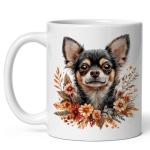 Chihuahua Ceramic Coffee Mug 11oz Chi Teacup Taco Dog - Tea Coffee Mug with Comfortable Grip - Unique Animal Gift Cup for Office or Home - Vibrant Long-Lasting Print ID44991