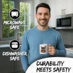 Chihuahua Ceramic Coffee Mug 11oz Chi Teacup Taco Dog - Tea Coffee Mug with Comfortable Grip - Unique Animal Gift Cup for Office or Home - Vibrant Long-Lasting Print ID44991