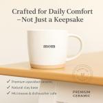 UnBoxMe Mom Heart Mug - Heartfelt Mother's Day Gift | Sentimental Coffee Cup for Mom, Grandma | Minimalist Ceramic Design with Subtle Heart | Dishwasher Safe